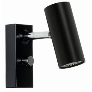 Cato vägglampa mattsvart enkel LED 3W