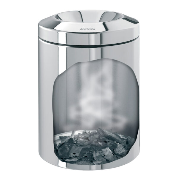 Flame Guard Waste Paper Bin, 7L - Blankborstat stål - Bild 2