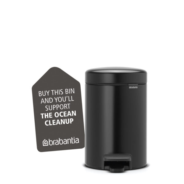 Pedal Bin 3liter matt svart - Bild 2