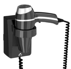 Hårtork svart Clipper Black hårtork + basstöd, 1400 W