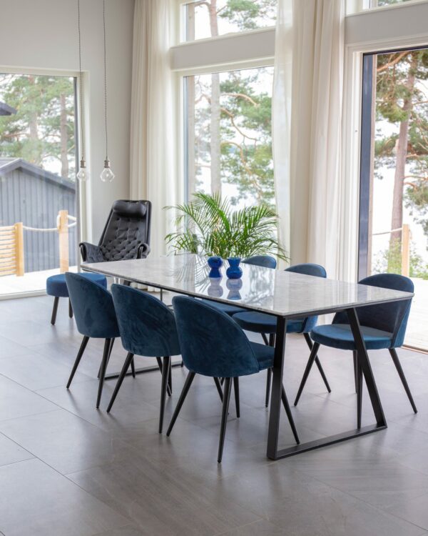 Design Estelle Matbord vit marmor - Bild 3