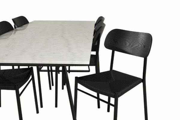 Design Estelle Matbord vit marmor - Bild 6