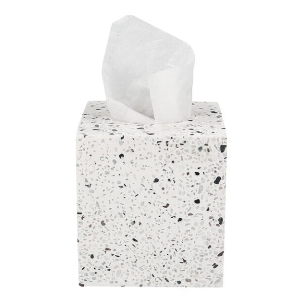 Square tissue box Terrazzo