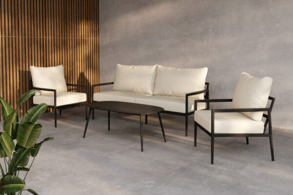 Taromina Lounge Set Svart Svart - Bild 2